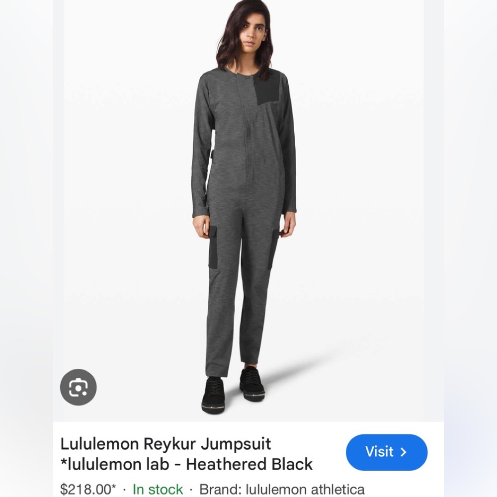 Lululemon Reykur Jumpsuit lululemon lab - Heathered Black